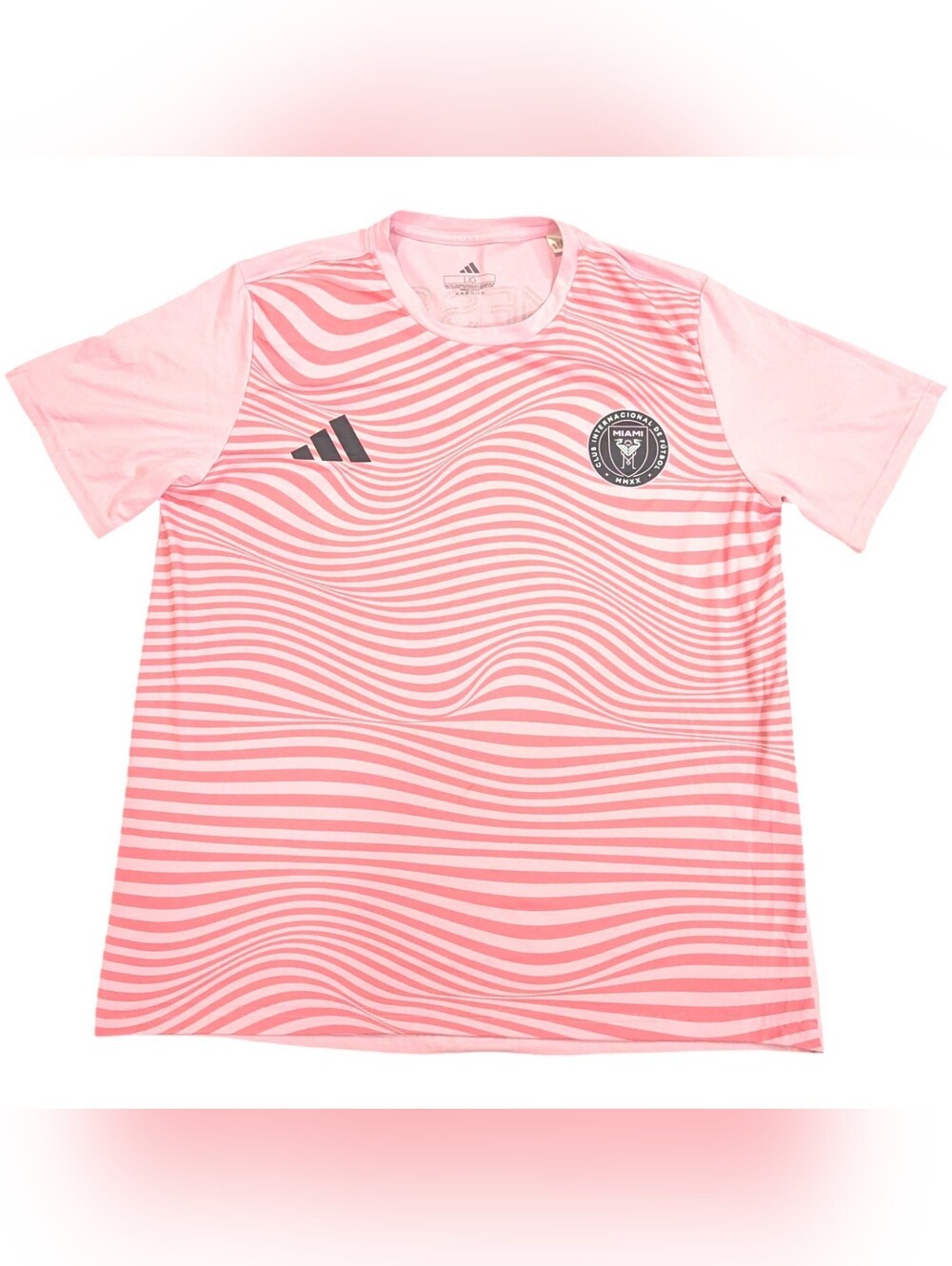 Adidas Messi Soccer Jersey Shirt Mens Medium Large Pink Miami Lionel #10 Futbol